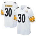 P.Steelers #30 Jaylen Warren Player Game White Football Jerseys