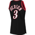 PH.76ers #3 Allen Iverson  1997-98 Hardwood Classics Authentic Jersey - Black Stitched American Basketball Jersey
