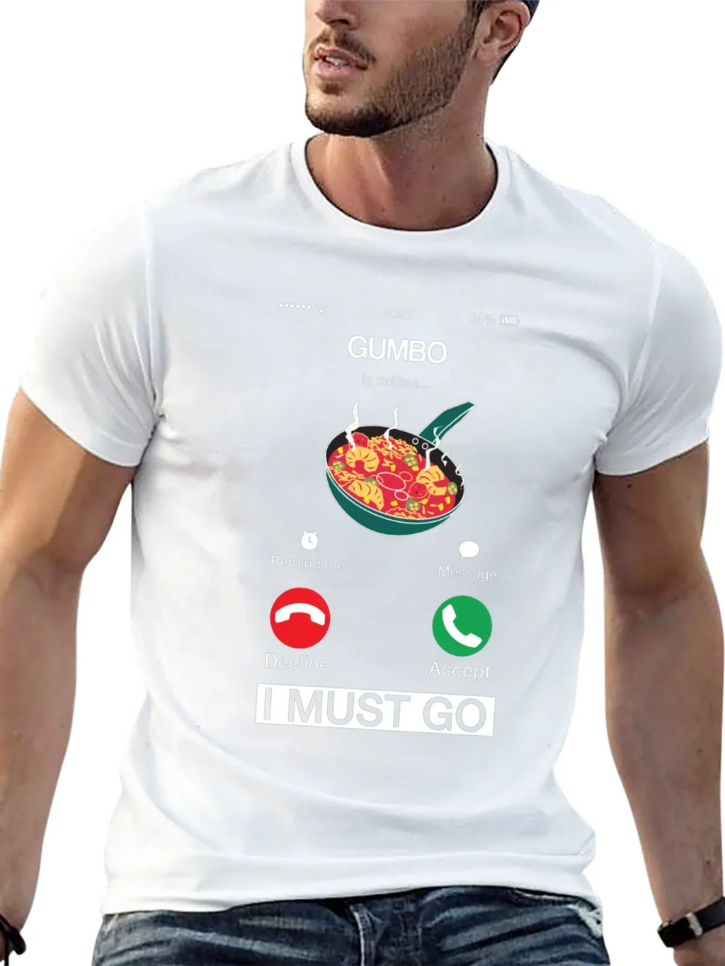 Gumbo Calling T-Shirt - Funny Foodie Tee