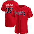 Atlanta Braves #32 Collin McHugh Red Alternate Jersey Stitches Baseball Jerseys