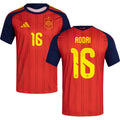 Men’s #16 Rodri 2026 World Cup Spain Jersey