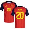 Men’s #20 Pedri 2026 World Cup Spain Jersey
