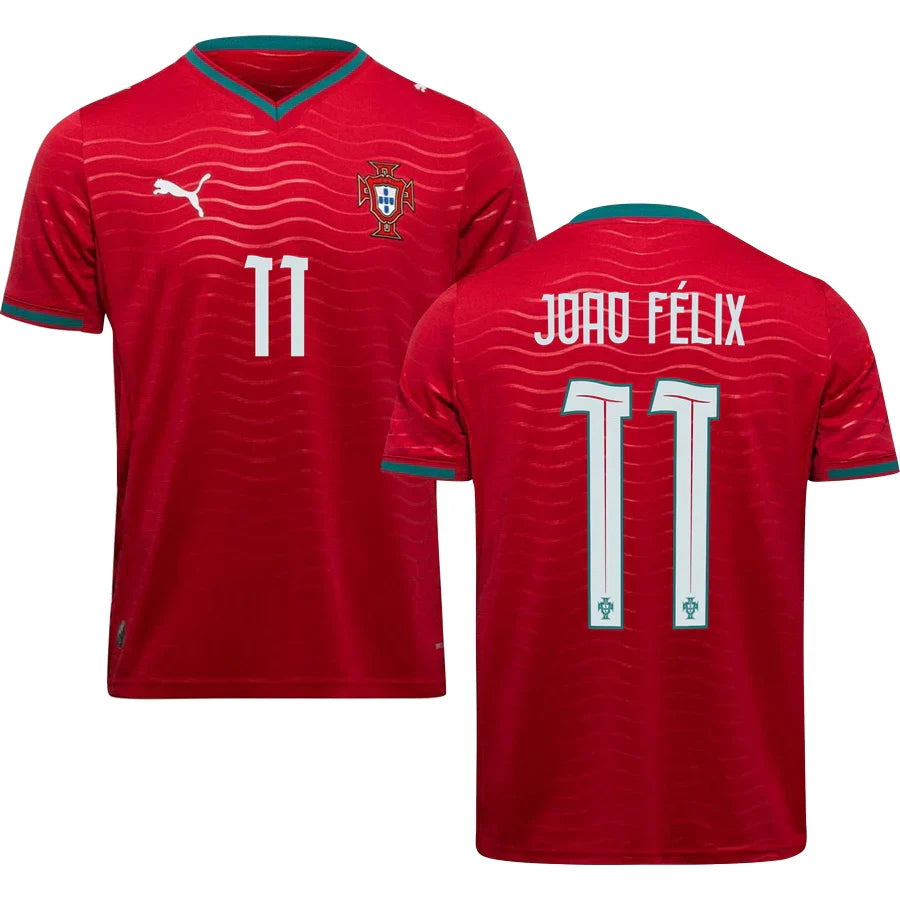 Men’s #11 Joao Felix 2026 World Cup Portugal Jersey