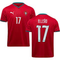 Men’s #17 R.Leao 2026 World Cup Portugal Jersey