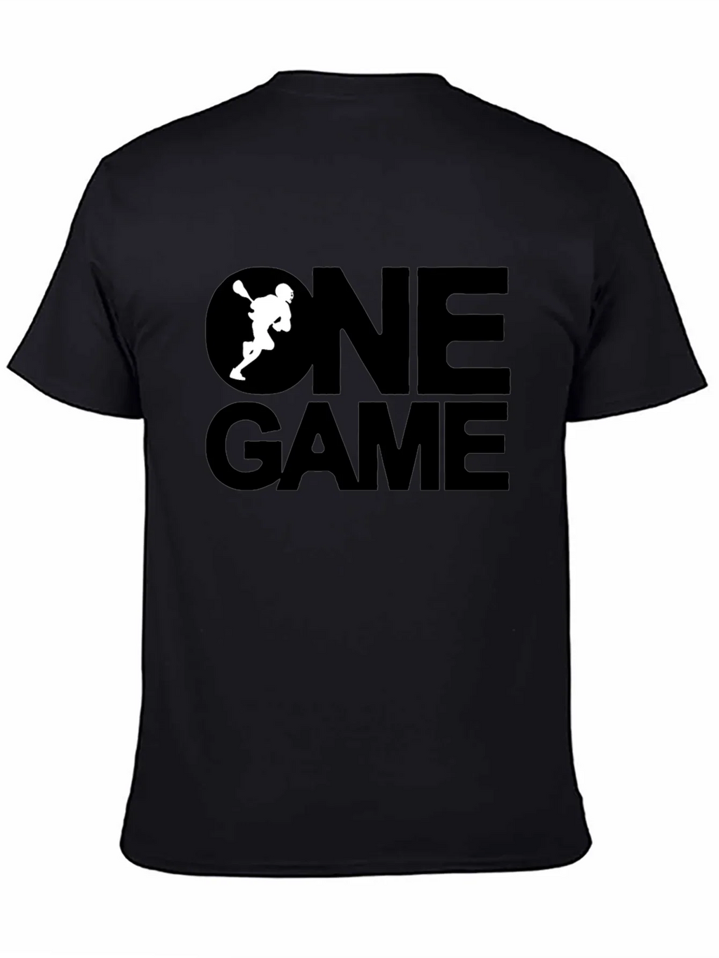 One Game Lacrosse Graphic Tee - Black