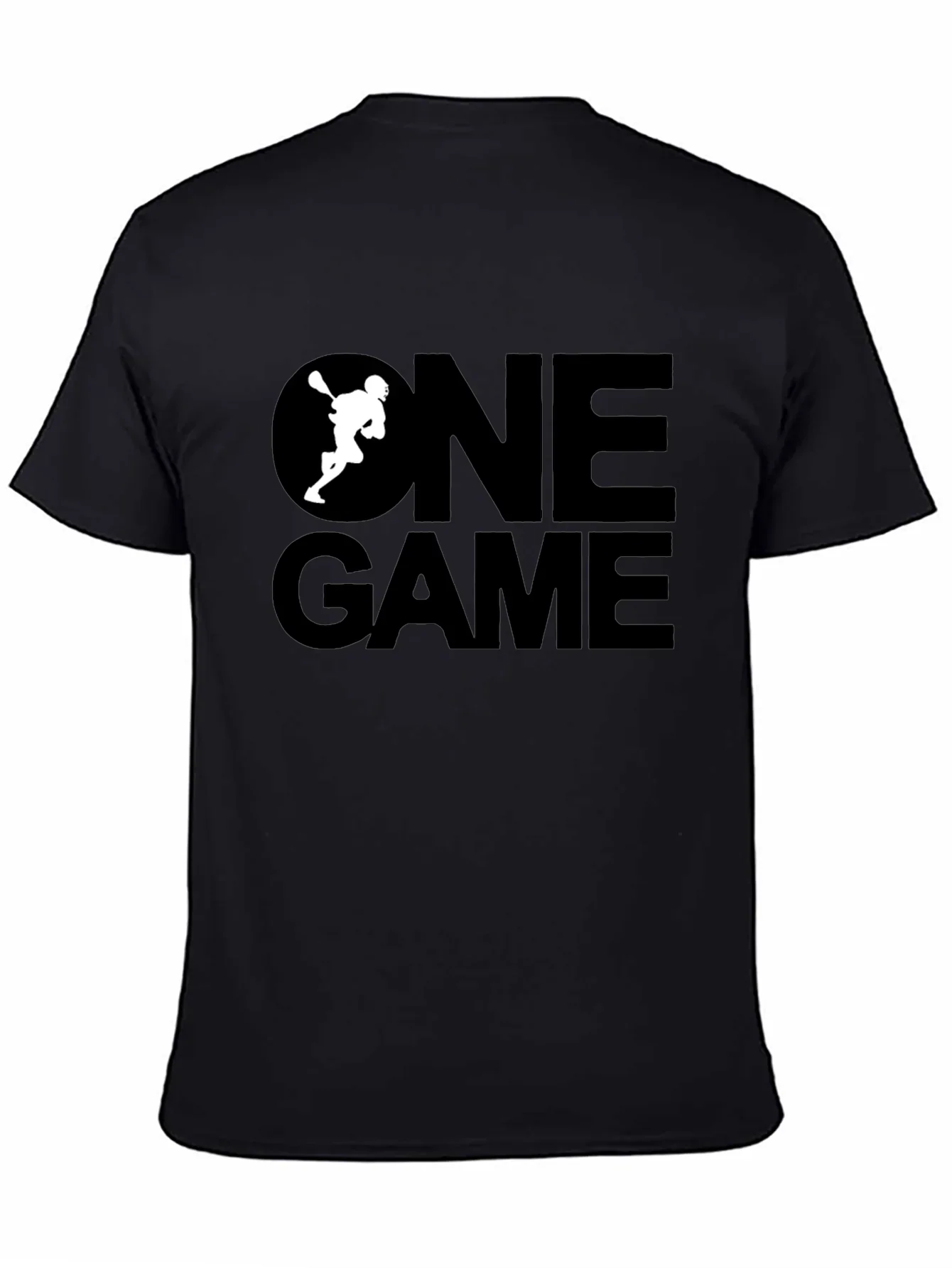 One Game Lacrosse Graphic Tee - Black