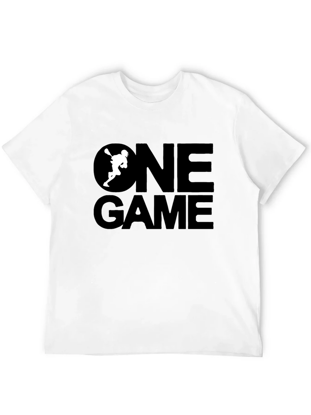 One Game Lacrosse Graphic Tee - Black