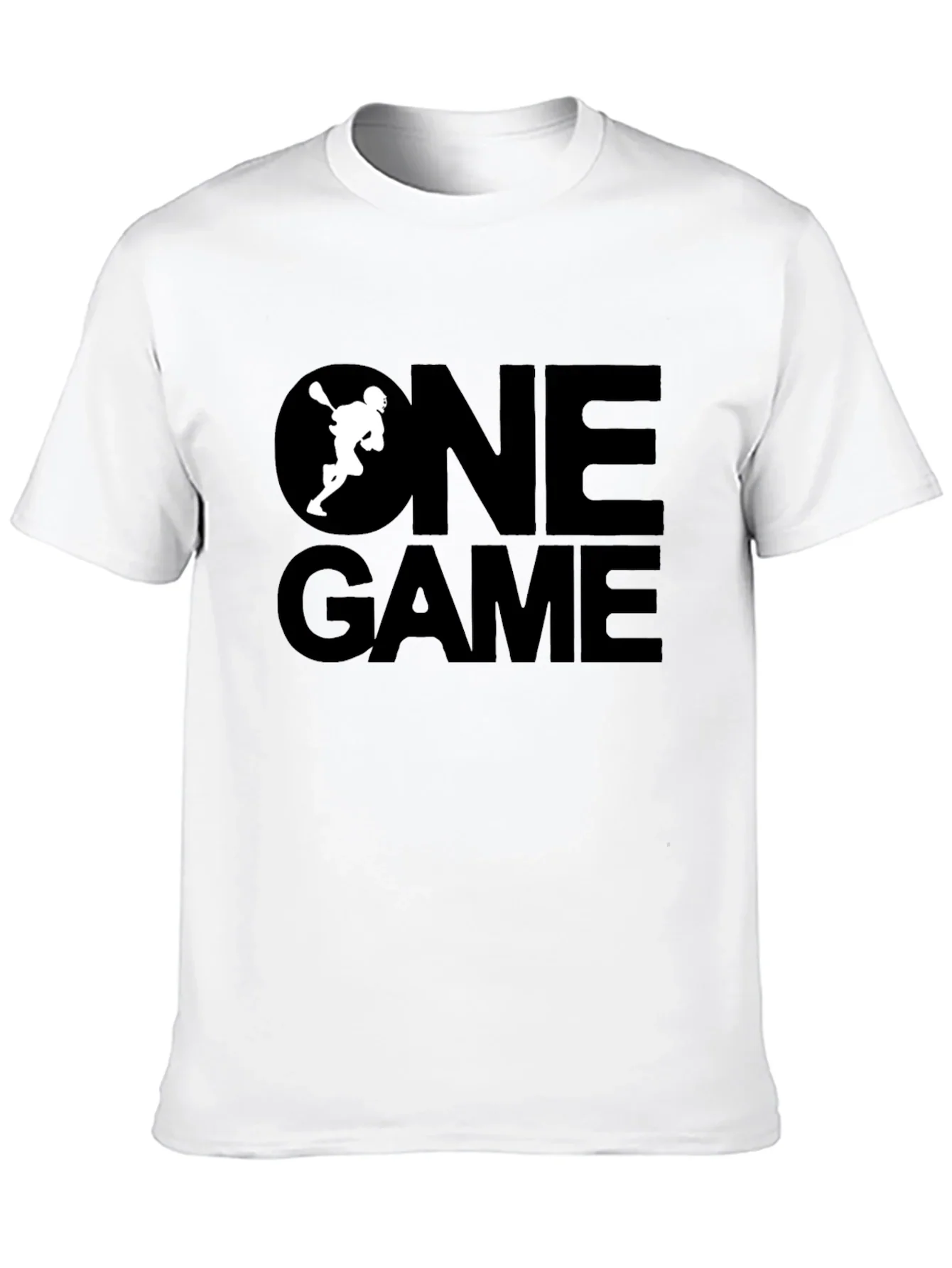 One Game Lacrosse Graphic Tee - Black