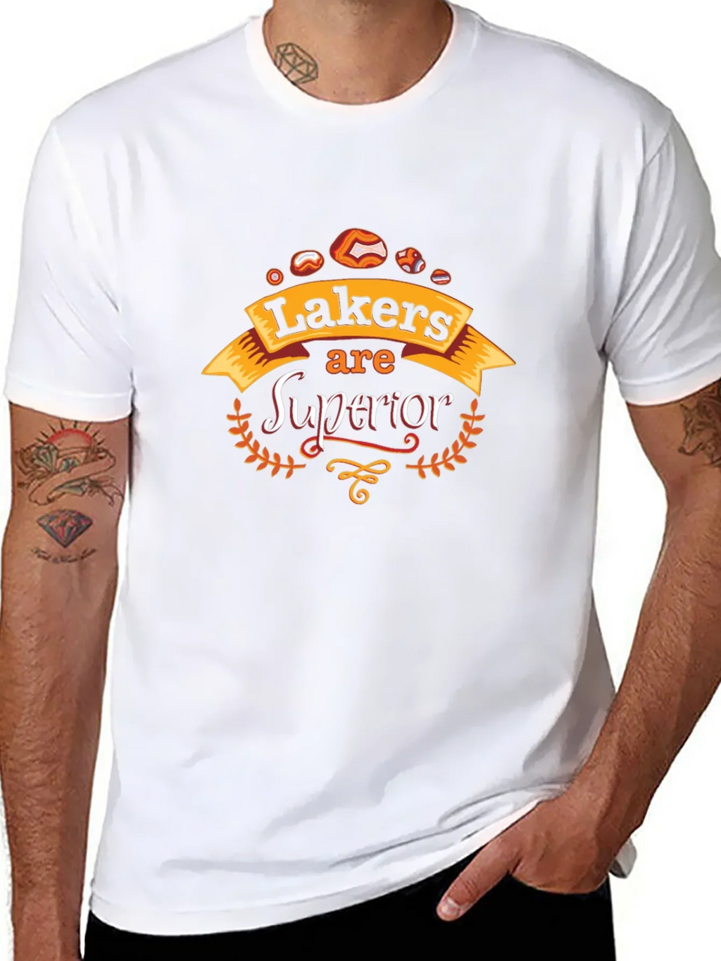 Lakers Superior Black Graphic Tee