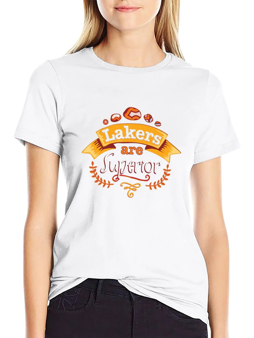 Lakers Superior Black Graphic Tee