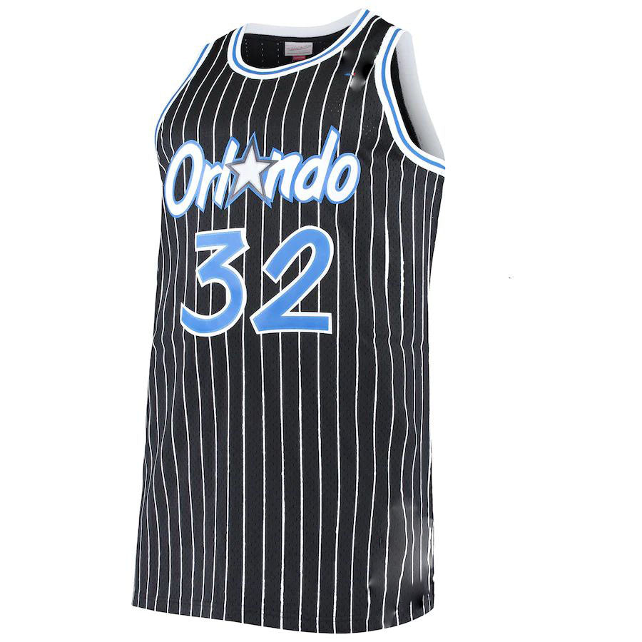 O.Magic #32 Shaquille O'Neal  Big & Tall Hardwood Classics Jersey Black Stitched American Basketball Jersey