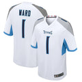 T.Titans #1 Cameron Ward Player White Game Football Jerseys