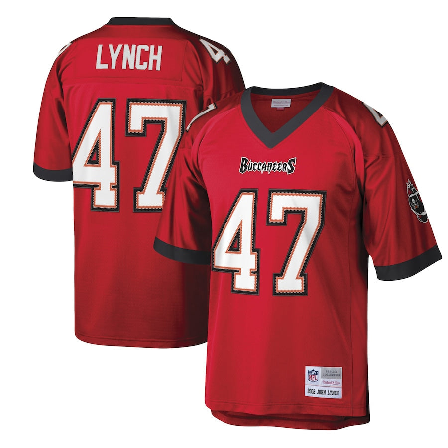 TB.Buccaneers #47 John Lynch Player  Red Legacy Replica Football Jerseys