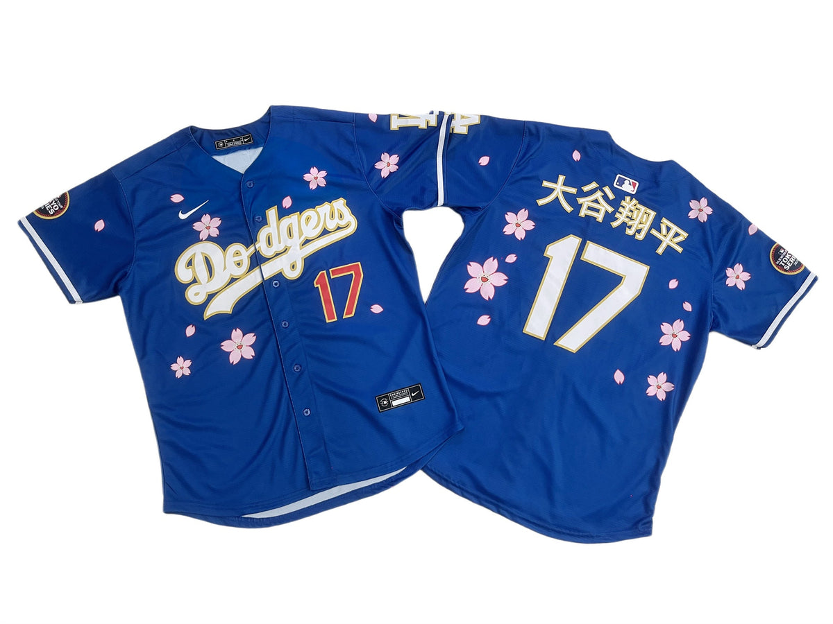Men's #17 Shohei Ohtani Los Angeles Dodgers Baseball Jersey