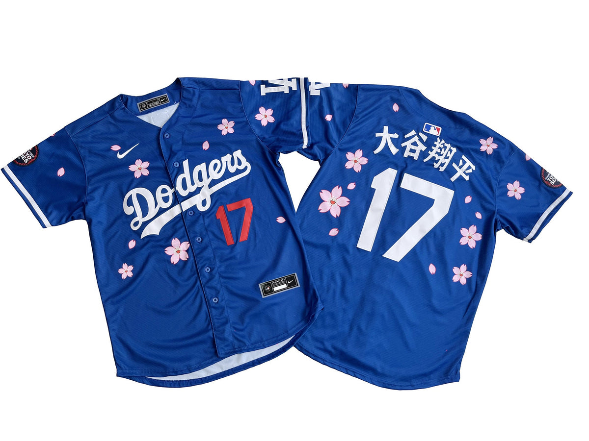 Men's #17 Shohei Ohtani Los Angeles Dodgers Baseball Jersey
