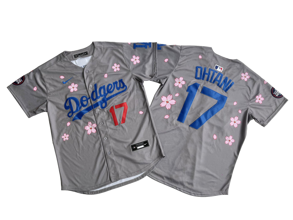 Men's #17 Shohei Ohtani Los Angeles Dodgers Baseball Jersey