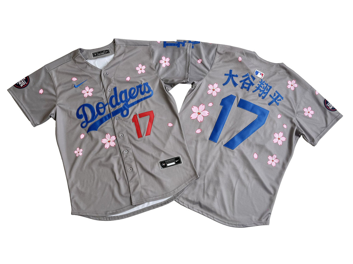 Men's #17 Shohei Ohtani Los Angeles Dodgers Baseball Jersey