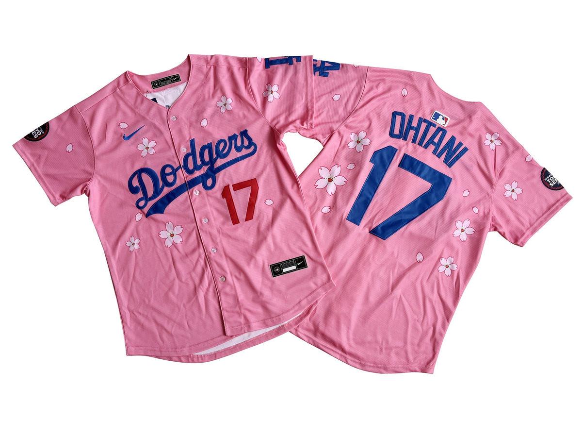 Men's #17 Shohei Ohtani Los Angeles Dodgers Baseball Jersey