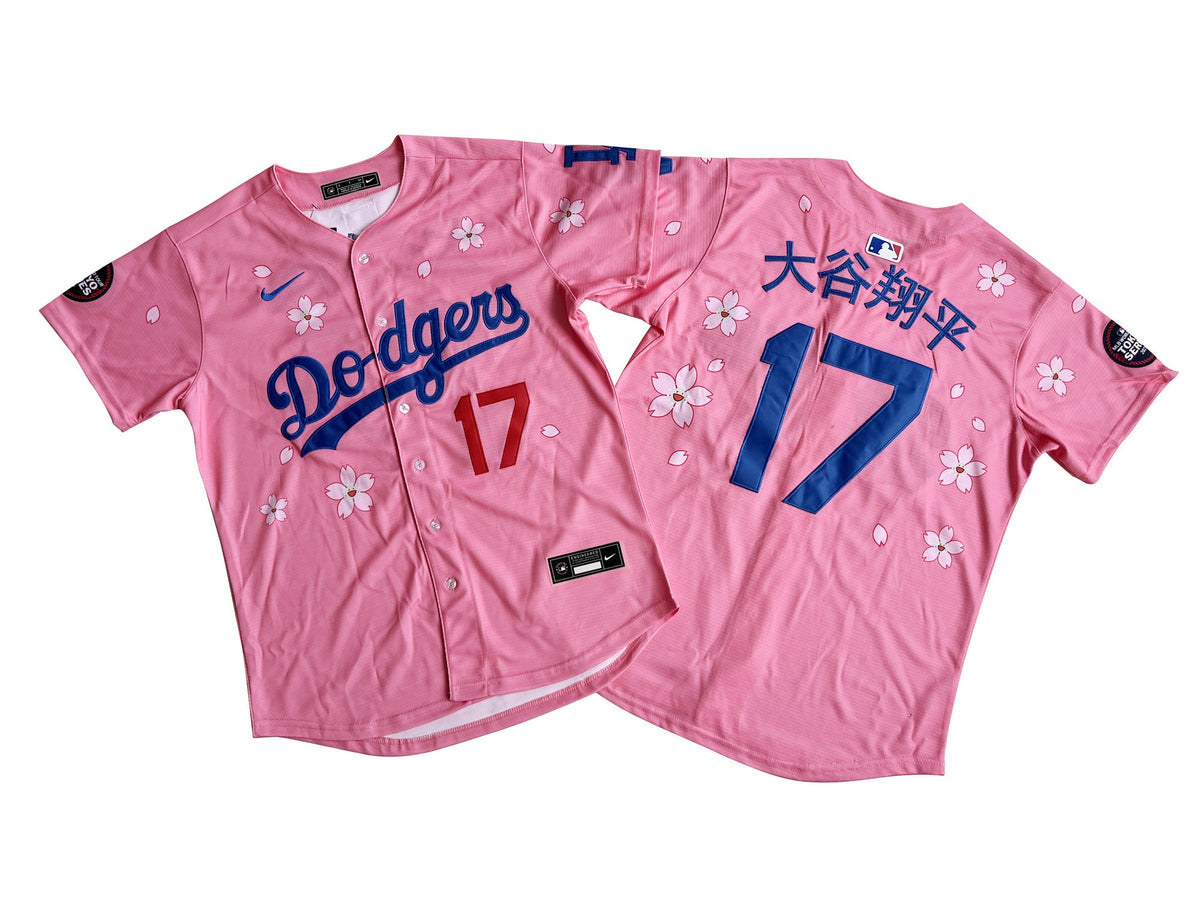 Men's #17 Shohei Ohtani Los Angeles Dodgers Baseball Jersey