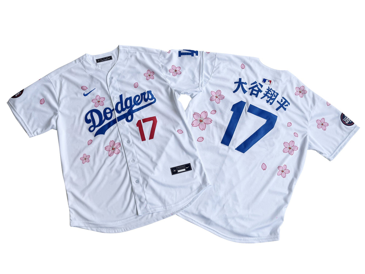 Men's #17 Shohei Ohtani Los Angeles Dodgers Baseball Jersey