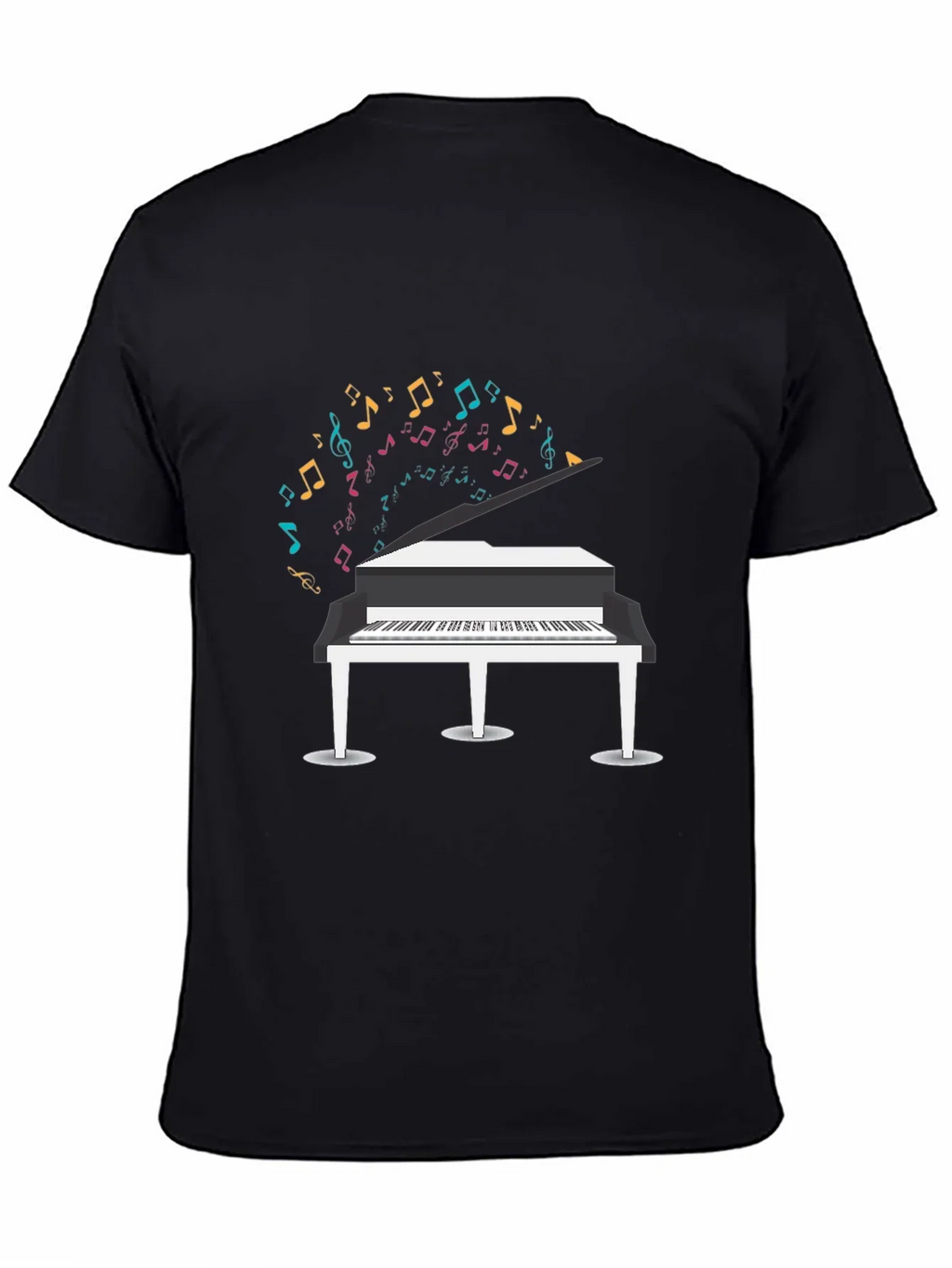 Piano Music Notes Graphic T-Shirt