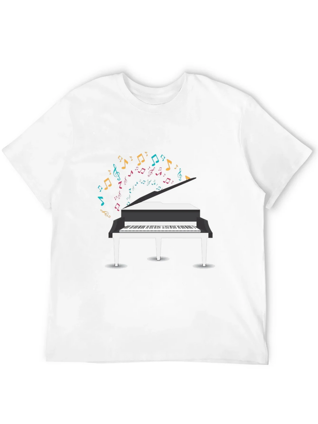 Piano Music Notes Graphic T-Shirt
