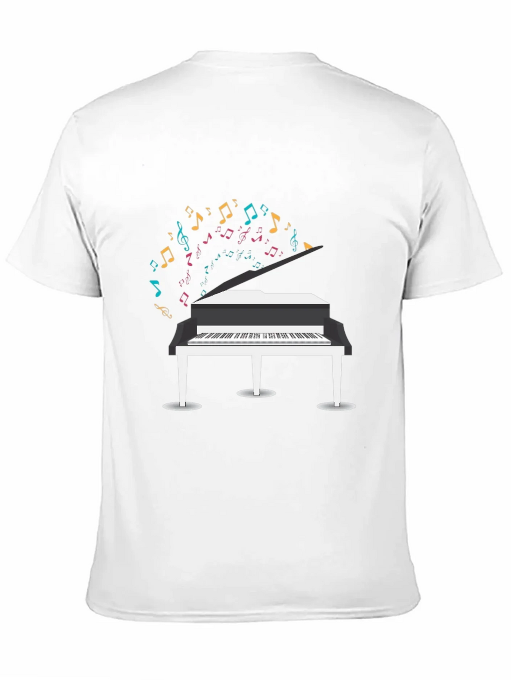 Piano Music Notes Graphic T-Shirt