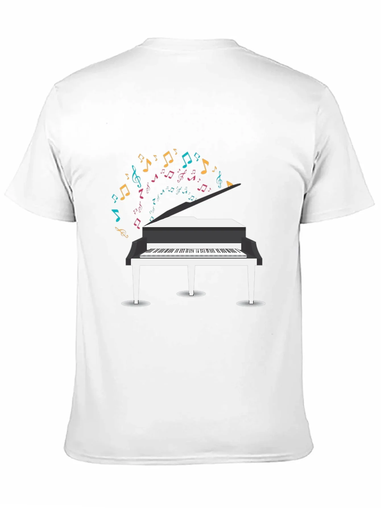 Piano Music Notes Graphic T-Shirt