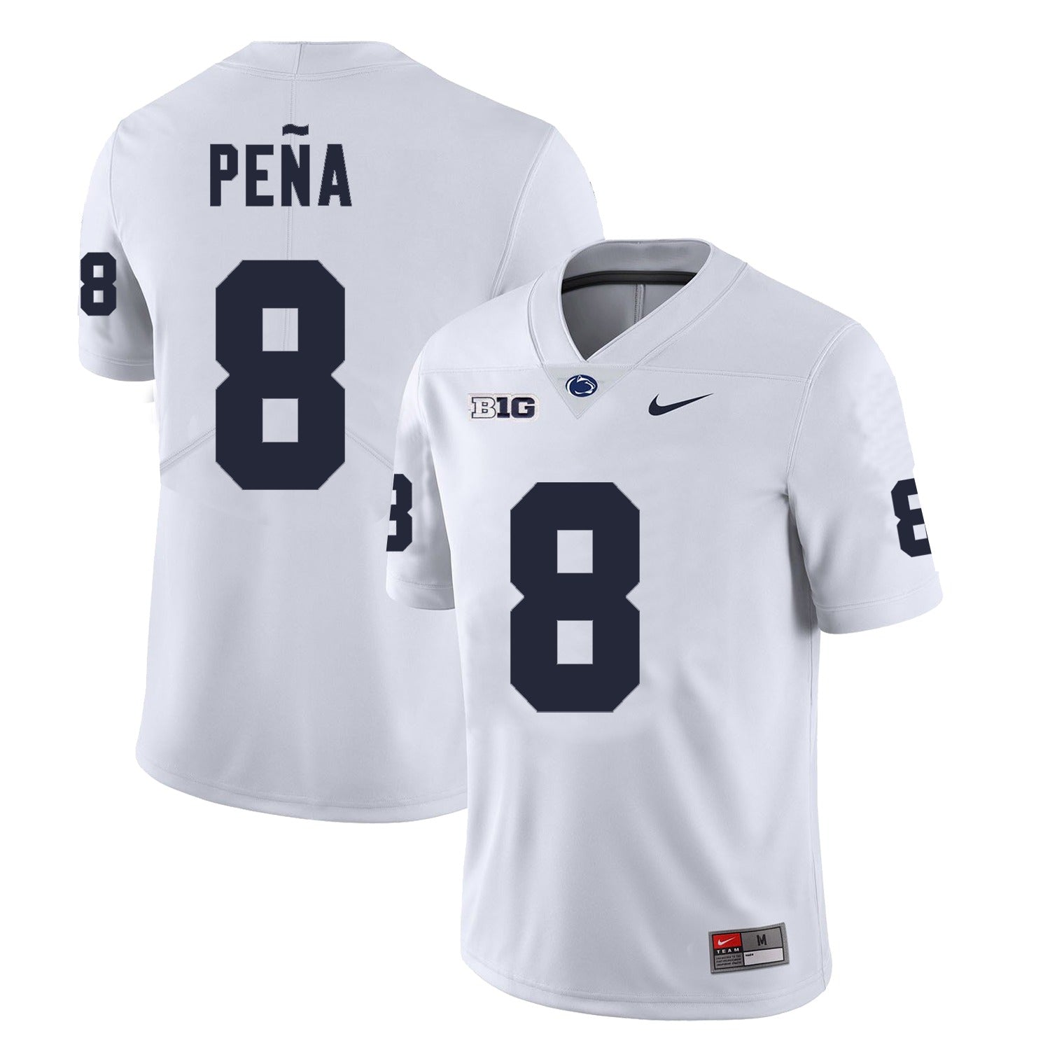 Men’s Penn State #8 Trebor Peña Football Jersey