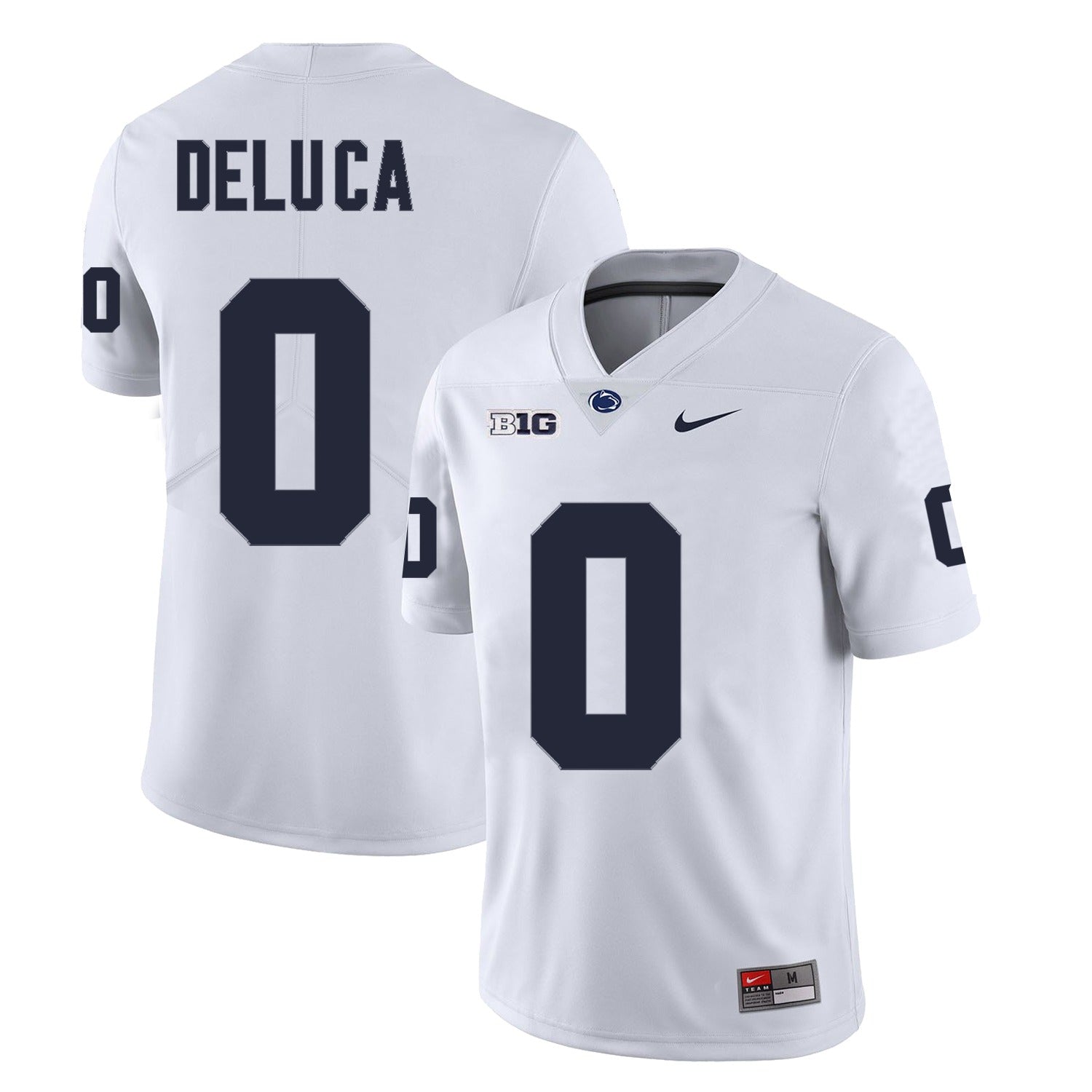 Men’s Penn State #0 Dominic DeLuca Football Jersey