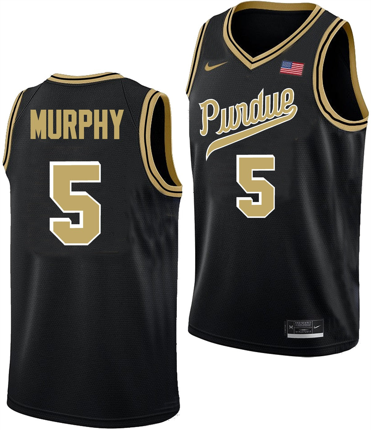 Men's #5 Liam Murphy Purdue Boilermakers College Basketball Jersey