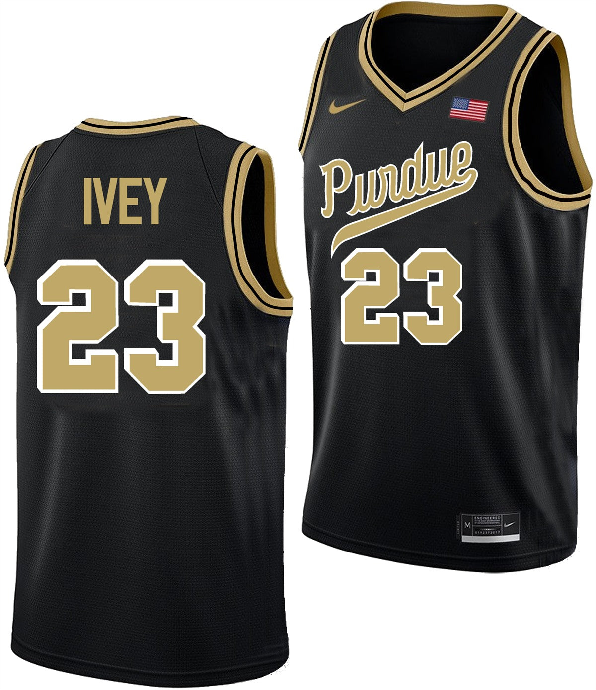 Men's #23 Jaden Ivey Purdue Boilermakers College Basketball Jersey