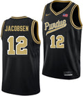 Men's #12 Daniel Jacobsen Purdue Boilermakers College Basketball Jersey