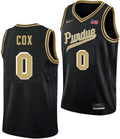 Men's #0 C.J. Cox Purdue Boilermakers College Basketball Jersey