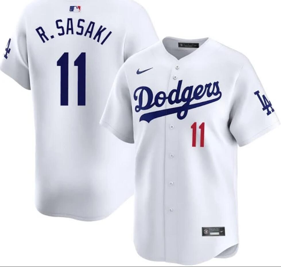 Men's #11 Roki Sasaki Los Angeles Dodgers Baseball Jersey
