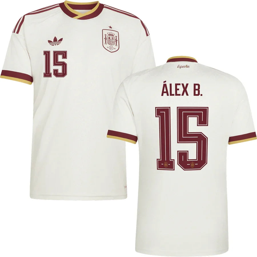 Men’s #15 Alex B. 2026 World Cup Spain Jersey