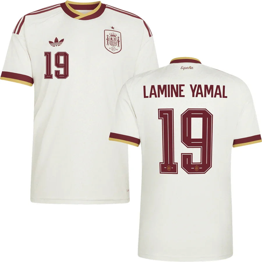 Men’s #19 Lamine Yamal 2026 World Cup Spain Jersey