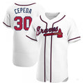 Atlanta Braves #30 Orlando Cepeda White Home Jersey Stitches Baseball Jerseys