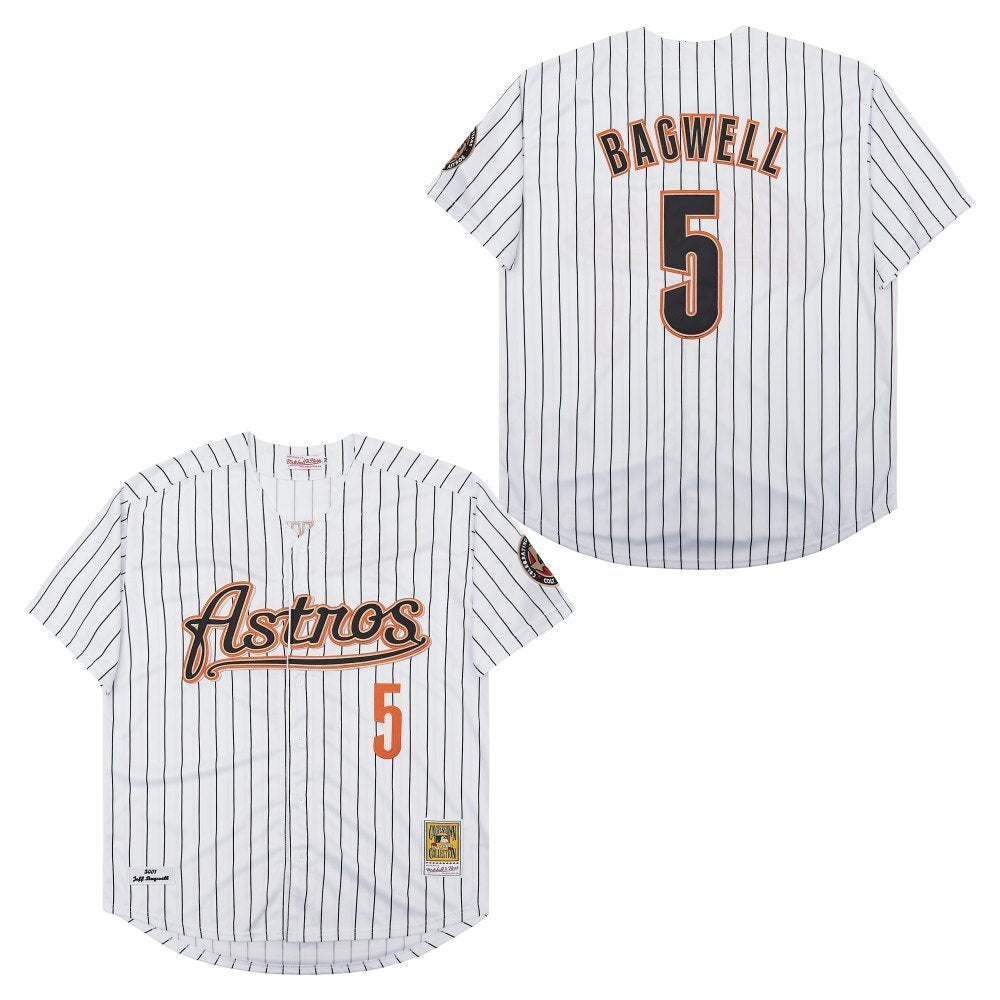 Men's #5 Jeff Bagwell Houston Astros  Baseball Jersey