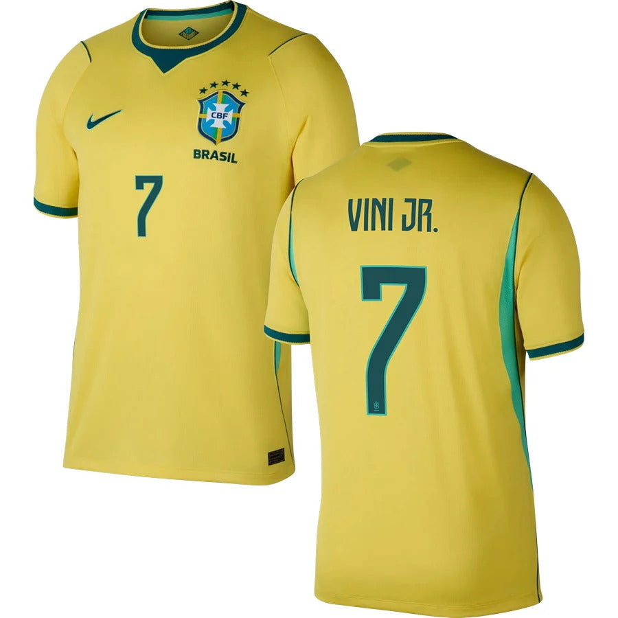 Men’s # 7 Vinícius Júnior 2026  World Cup Brazil Jersey