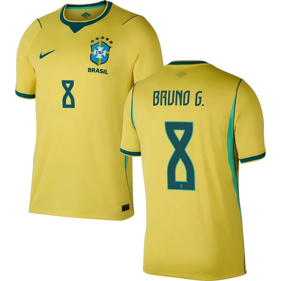 Men’s # 8 Bruno Guimarães 2026  World Cup Brazil Jersey