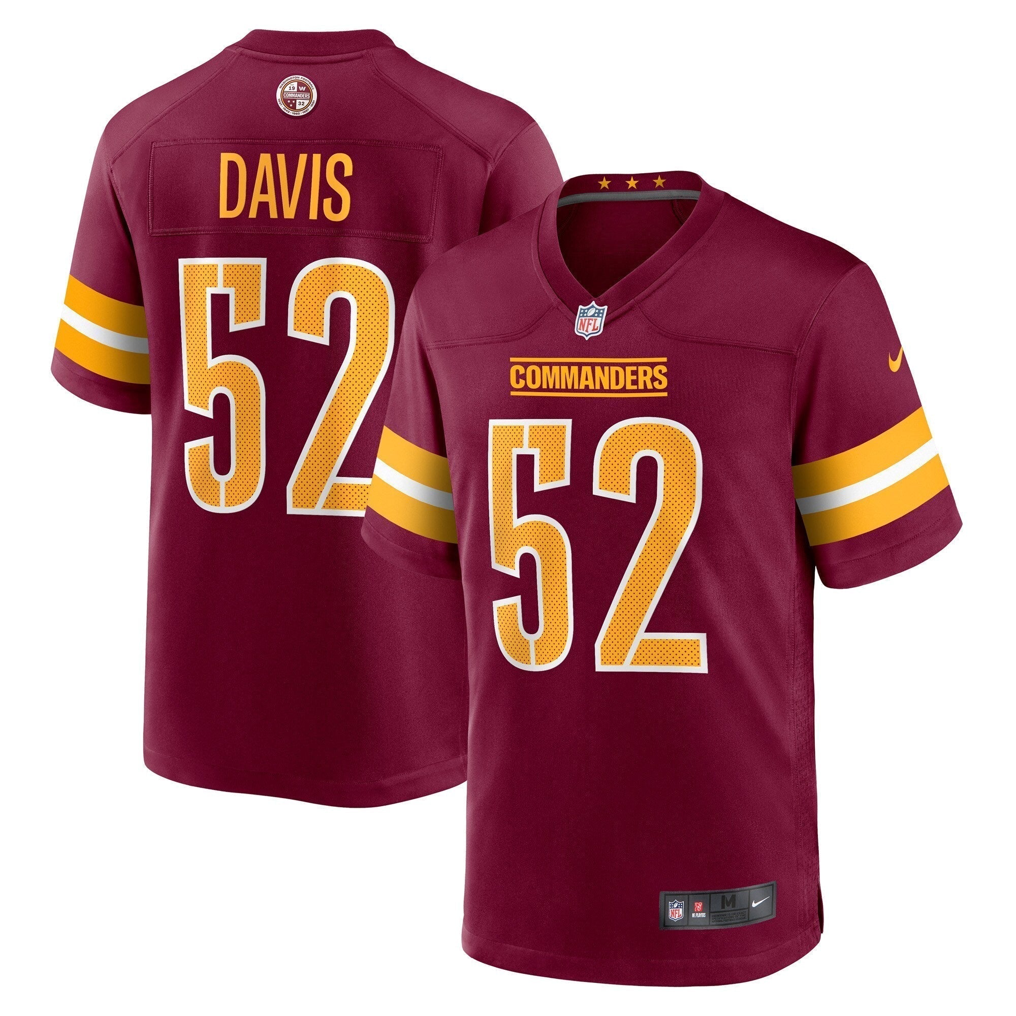 Jamin Davis Washington Commanders Nike   Game Jersey - Burgundy