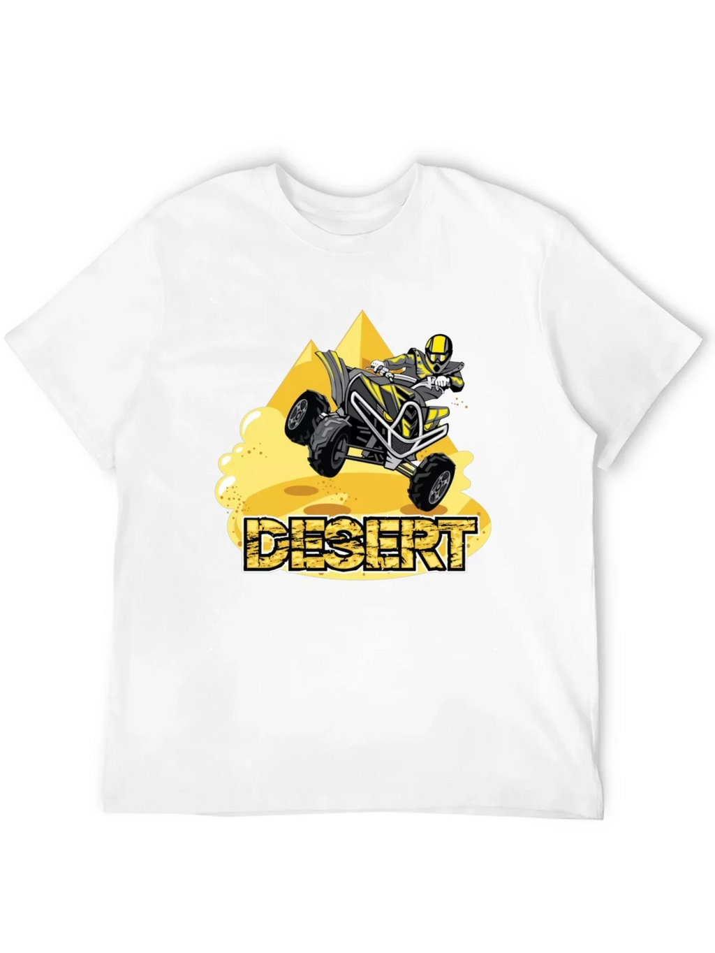 Desert ATV Rider Graphic Tee - Black