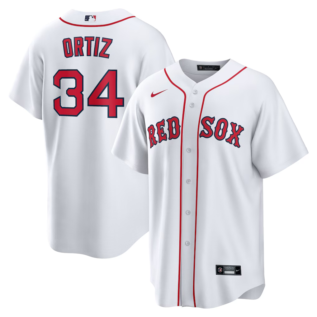 Men's #34 David Ortiz Boston Red Sox Baseball Jersey