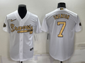 Men's Atlanta Braves Dansby Swanson #7 White Stitched Jersey1