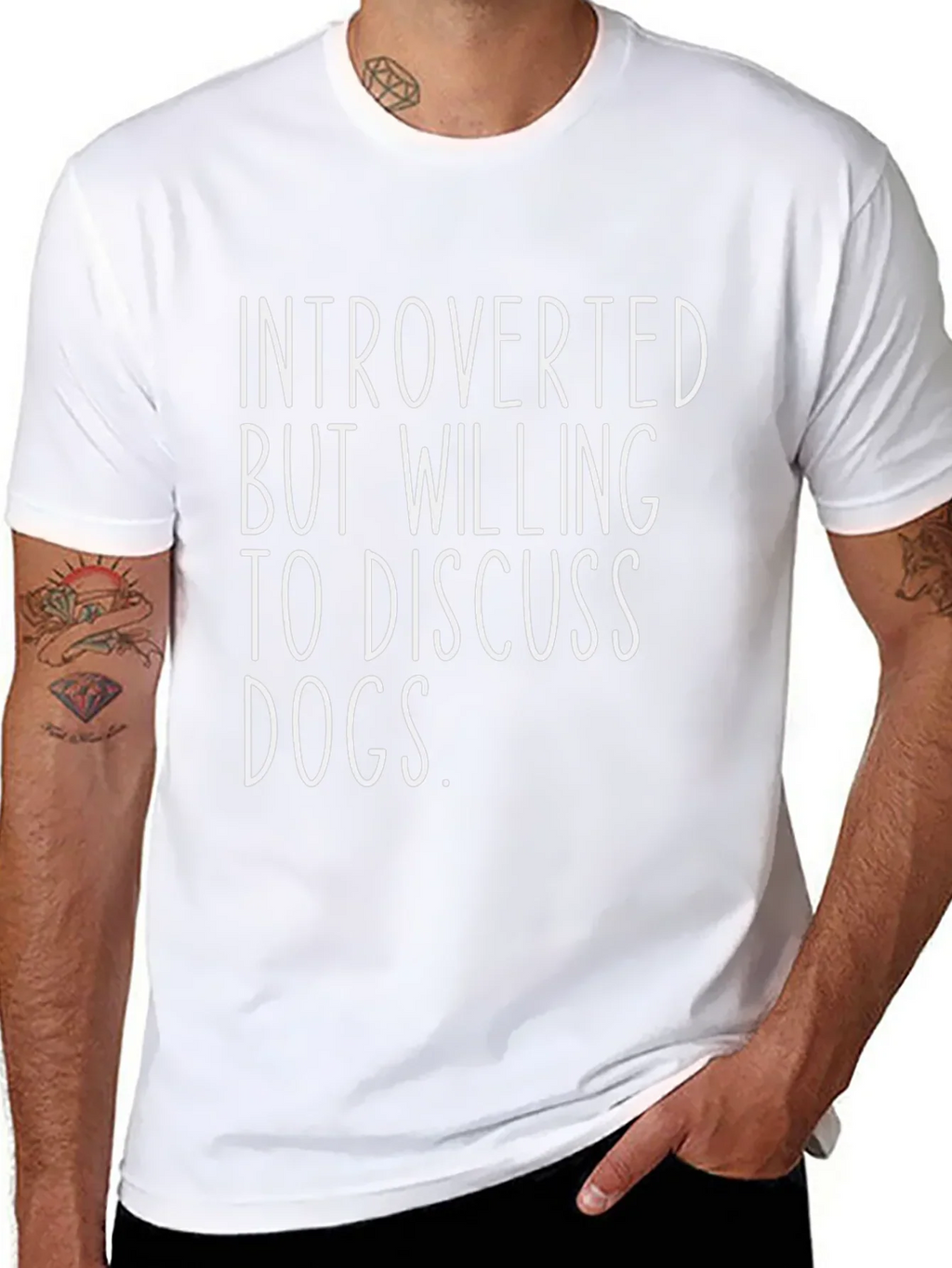 Introverted Dog Lover Graphic Tee