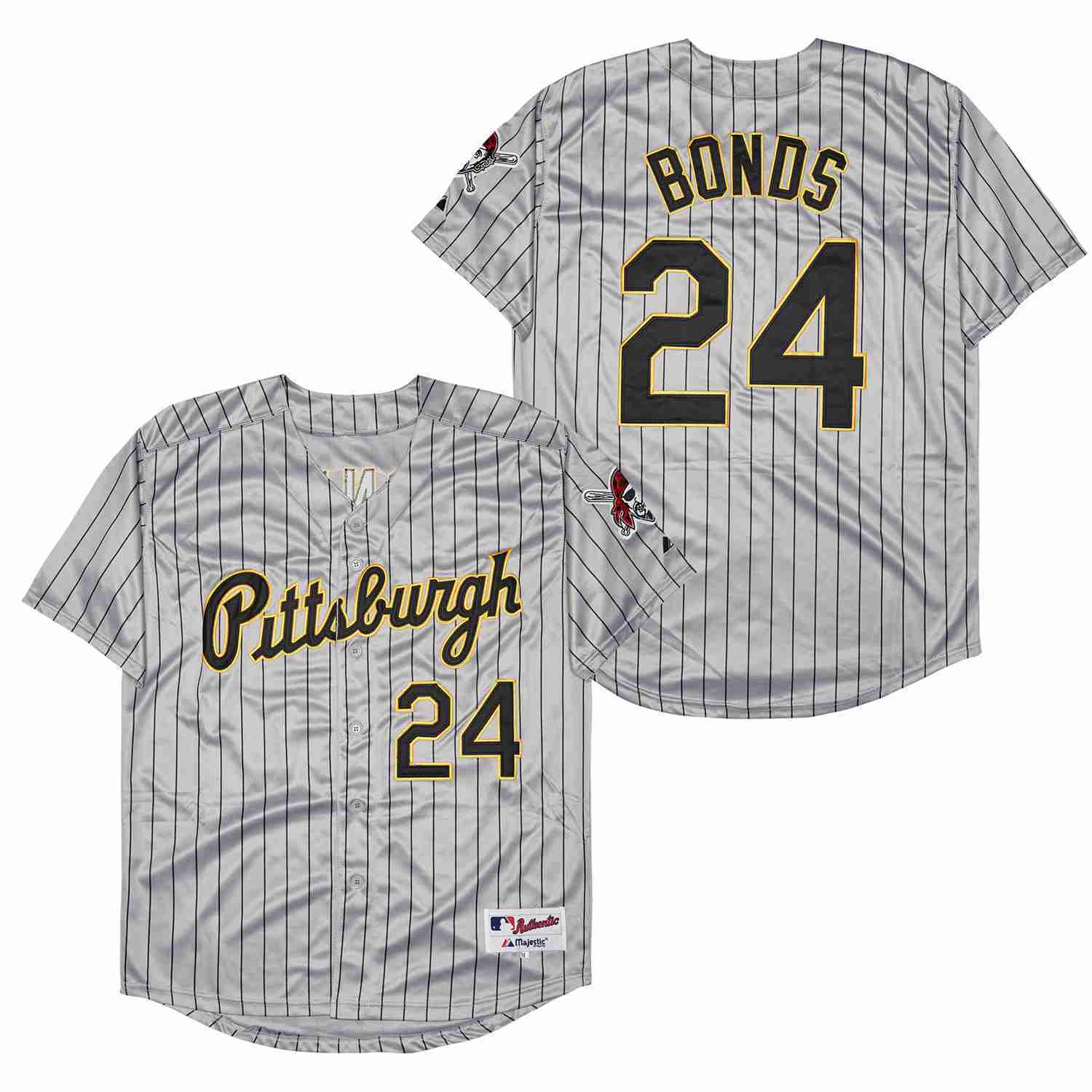 Men's #24 Barry Bonds Pittsburgh Pirates Baseball Jersey