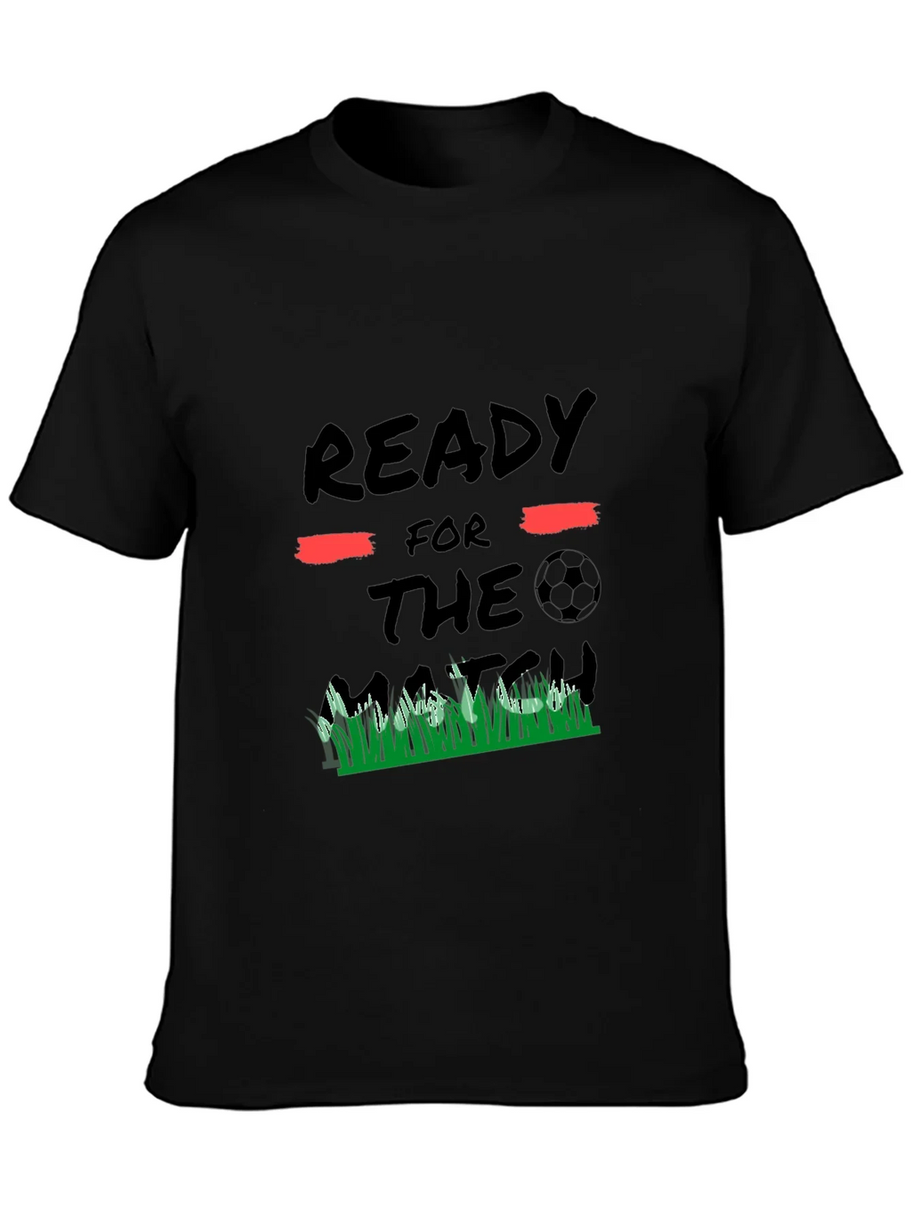 Ready for the Match Black Graphic Tee