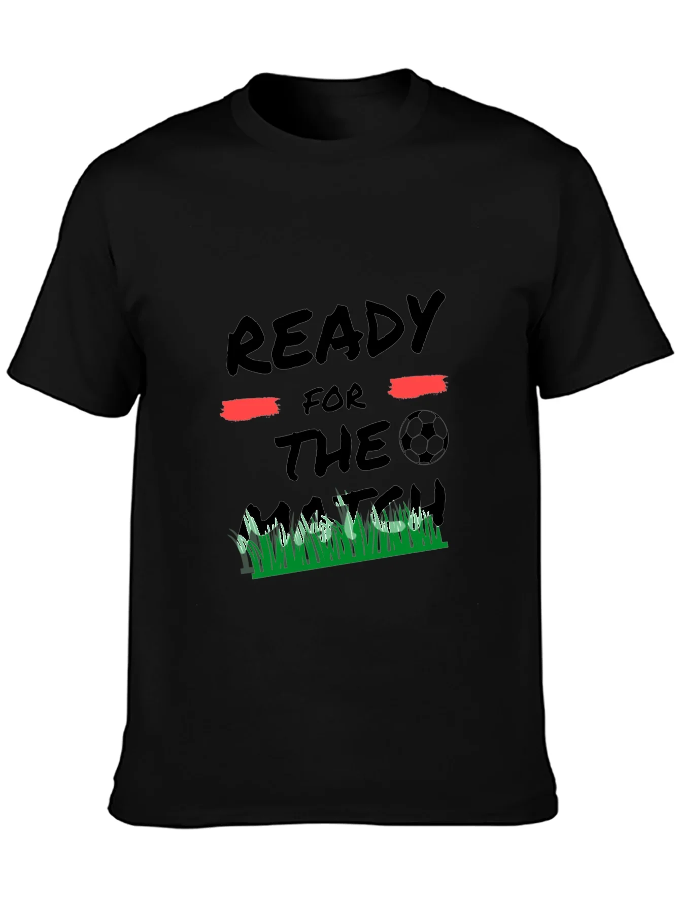 Ready for the Match Black Graphic Tee