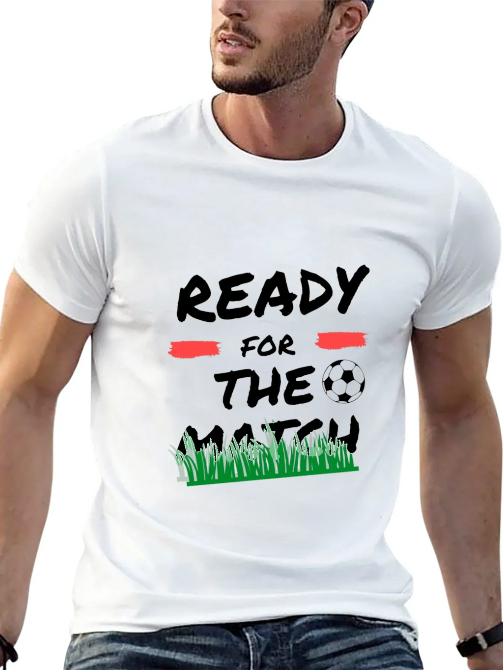 Ready for the Match Black Graphic Tee